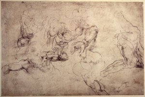 Studi di figura maschile da Michelangelo Buonarroti